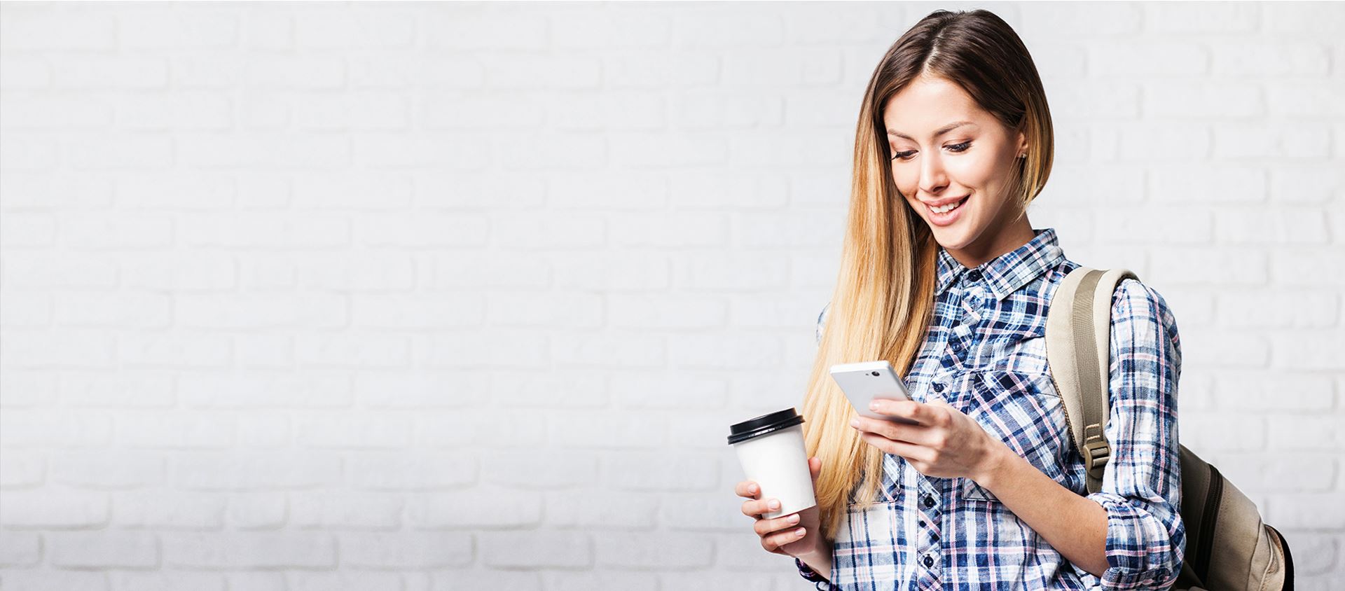 Woman looking at phone